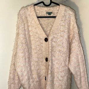 Off white womens fuzzy sweater